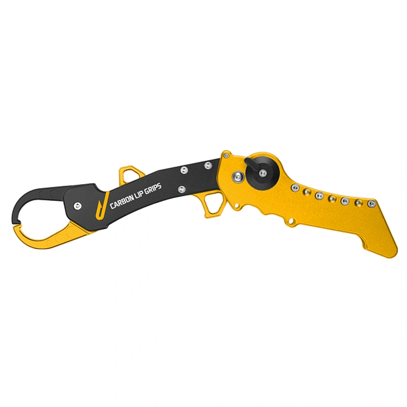 Multifunctional collaspsible fishing lip grip