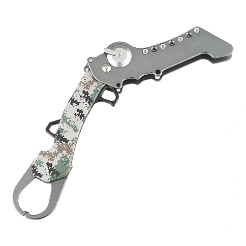 Multifunctional collaspsible fishing lip grip
