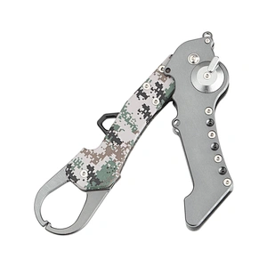 Multifunctional collaspsible fishing lip grip