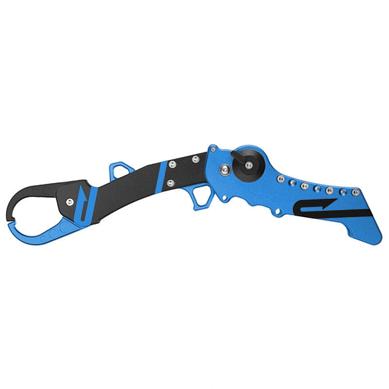 Multifunctional collaspsible fishing lip grip