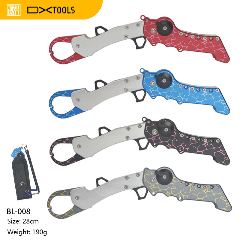 Multifunctional collaspsiable fishing lip grip