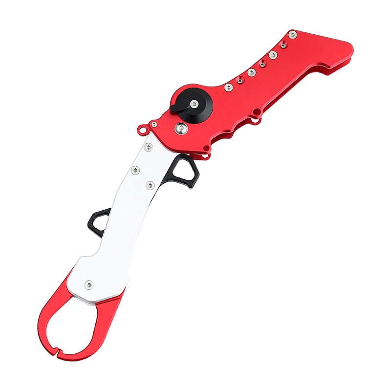 Multifunctional collaspsible fishing lip grip
