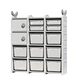 Toy Storage Organizer with Pull-Out Drawers, Enclosed Cabinet, Kids Bookshelf, Toy Organizers and Storage for Kids Room, Playroom, Nursery