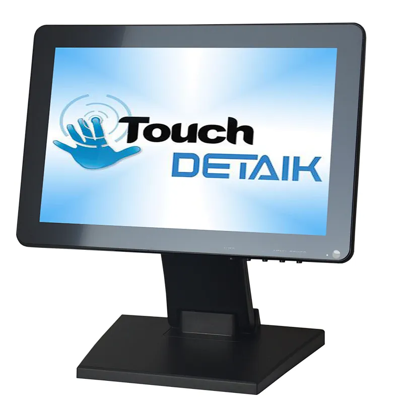 Monitor de pantalla táctil USB plano verdadero LED de 12 pulgadas Pantalla ancha Monitor de pantalla táctil capacitiva TFT LCD de 12,1 pulgadas