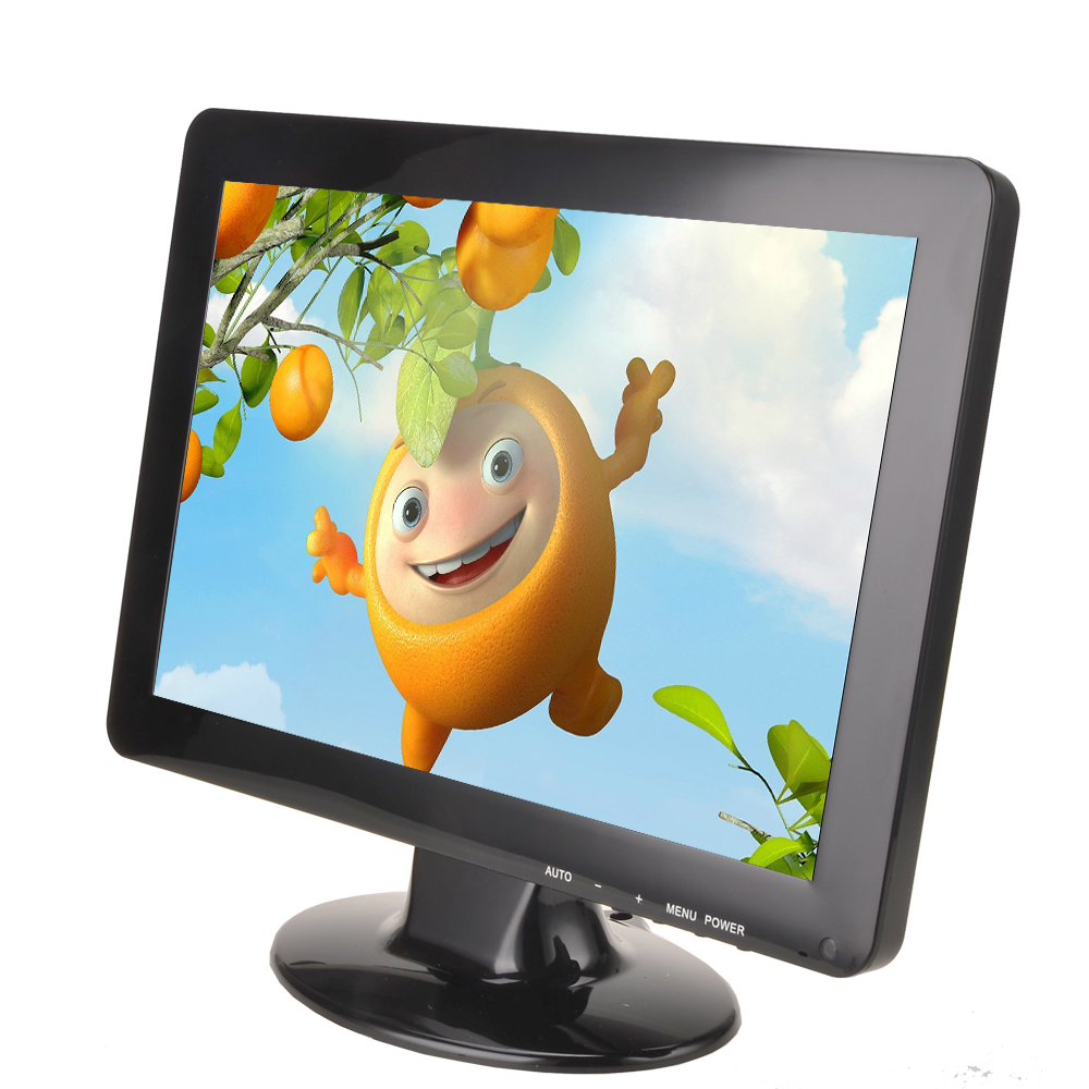 Monitor BNC TFT LCD HDMIed de 12 pulgadas, precio barato, monitor CCTV LED de escritorio de 12,1 pulgadas con entrada HD-MI