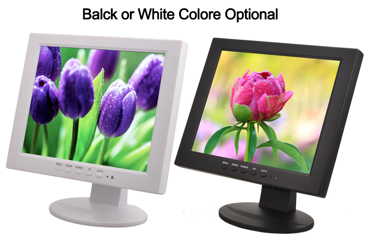 10 inch monitor lcd white or black color optional