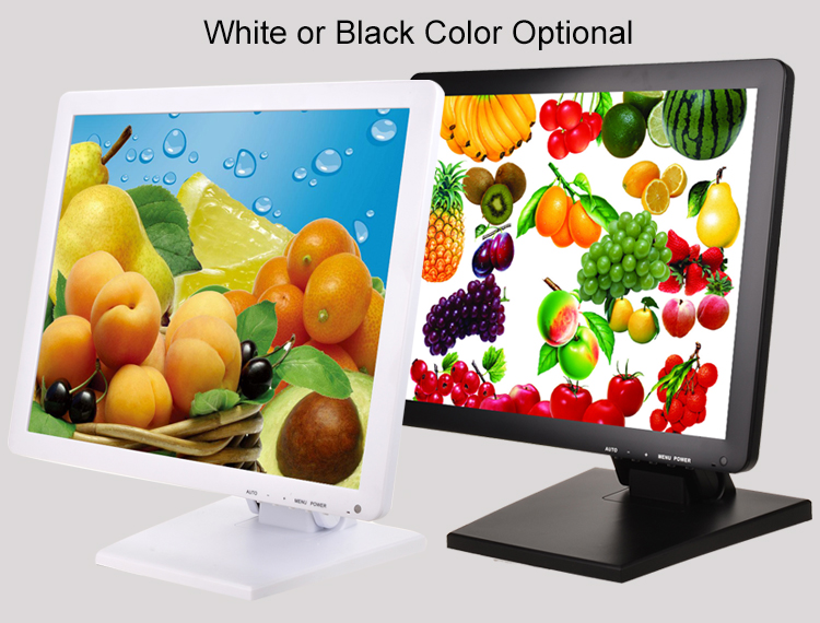 17 inch usb touch monitor white or black color optional