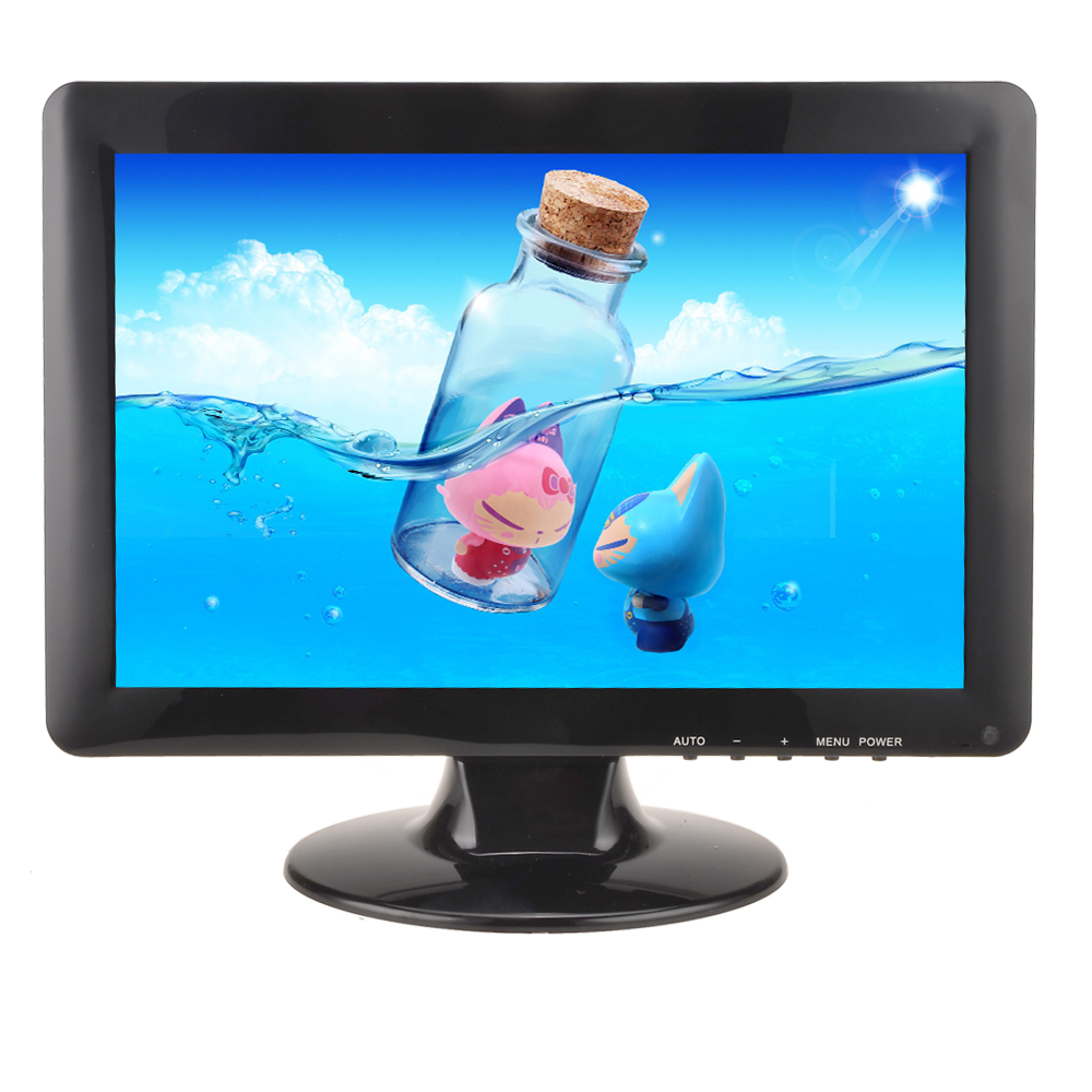Monitor LED de 12 pulgadas con resolución de pantalla ancha de 1280x800 Monitor TFT LCD VGA de 12,1 pulgadas