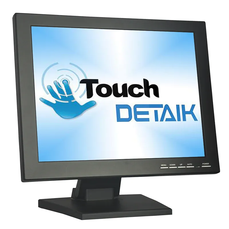15Inch LED Touchscreen Monitor Square Screen 1024*768 Resolution 15 Inch TFT LCD 5 Wire Resistive Touch Screen Monitor