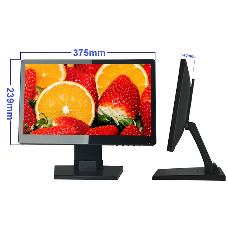 1366*768 Resolution True Flat 15.6 Inch Capacitive touch screen Monitor