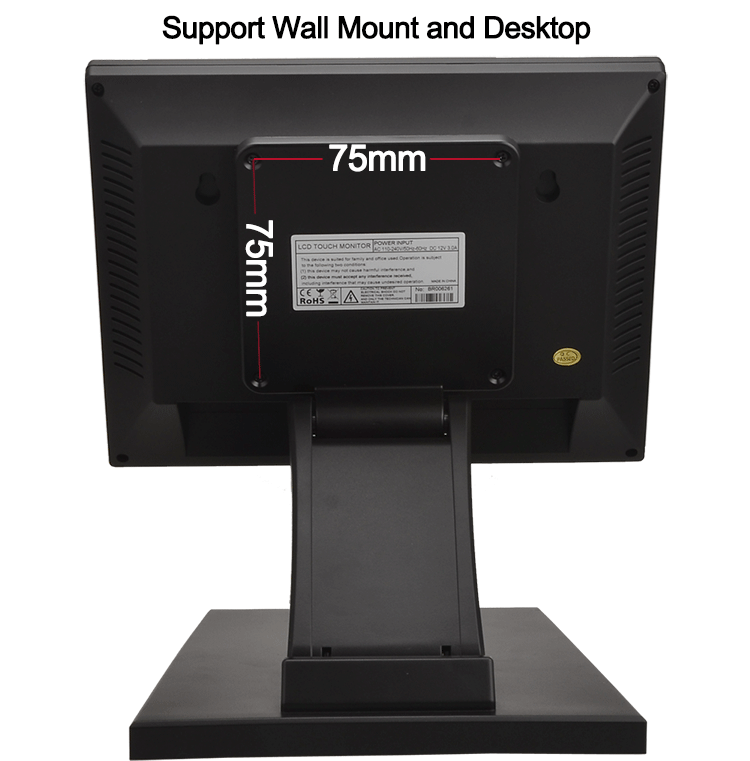 10inch touch screen monitor support wall mount and desktop
