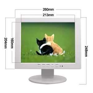 Color blanco monitor de la PC de la pulgada LED de la pantalla cuadrada del monitor TFT LCD VGA de 10,4 pulgadas 75 Hz