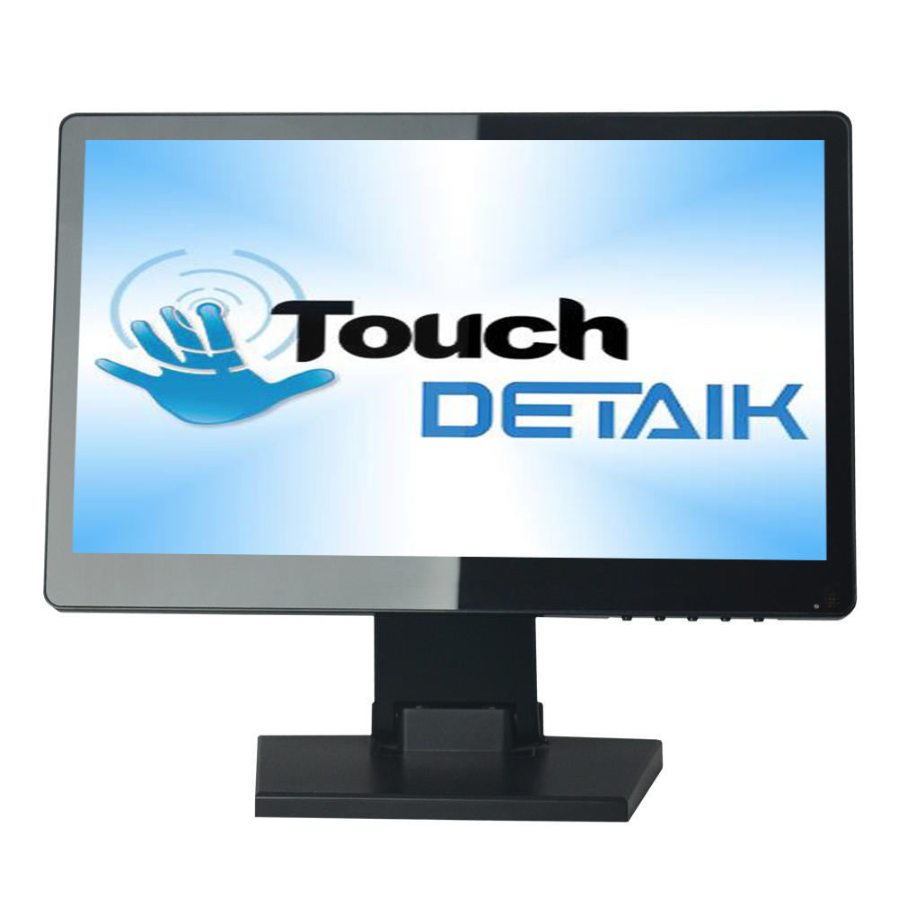 Monitor de pantalla táctil capacitiva plano verdadero de resolución 1366*768 de 15,6 pulgadas