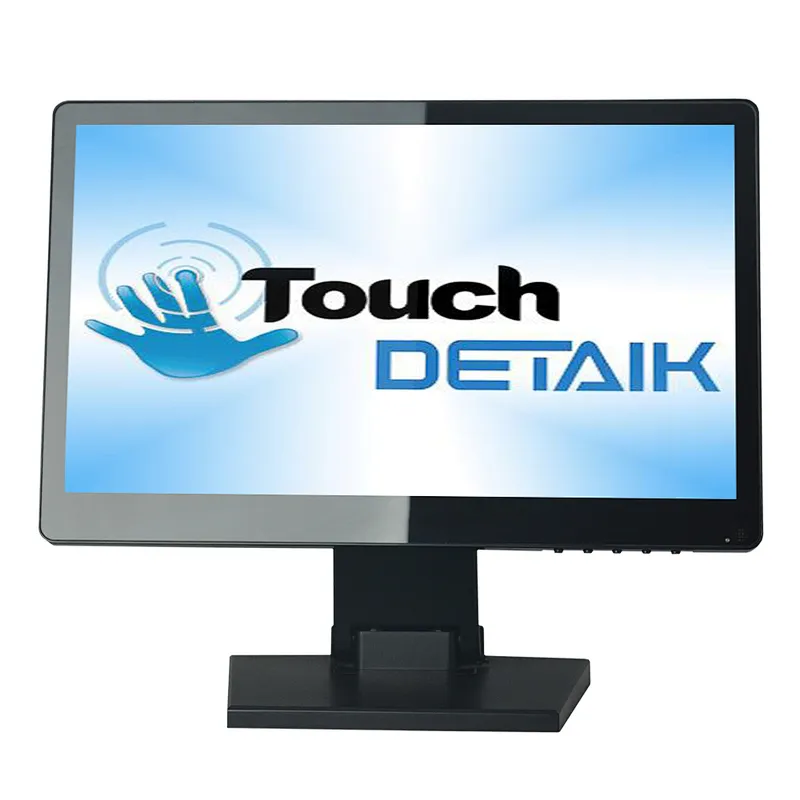 Monitor de pantalla táctil capacitiva plano verdadero de resolución 1366*768 de 15,6 pulgadas