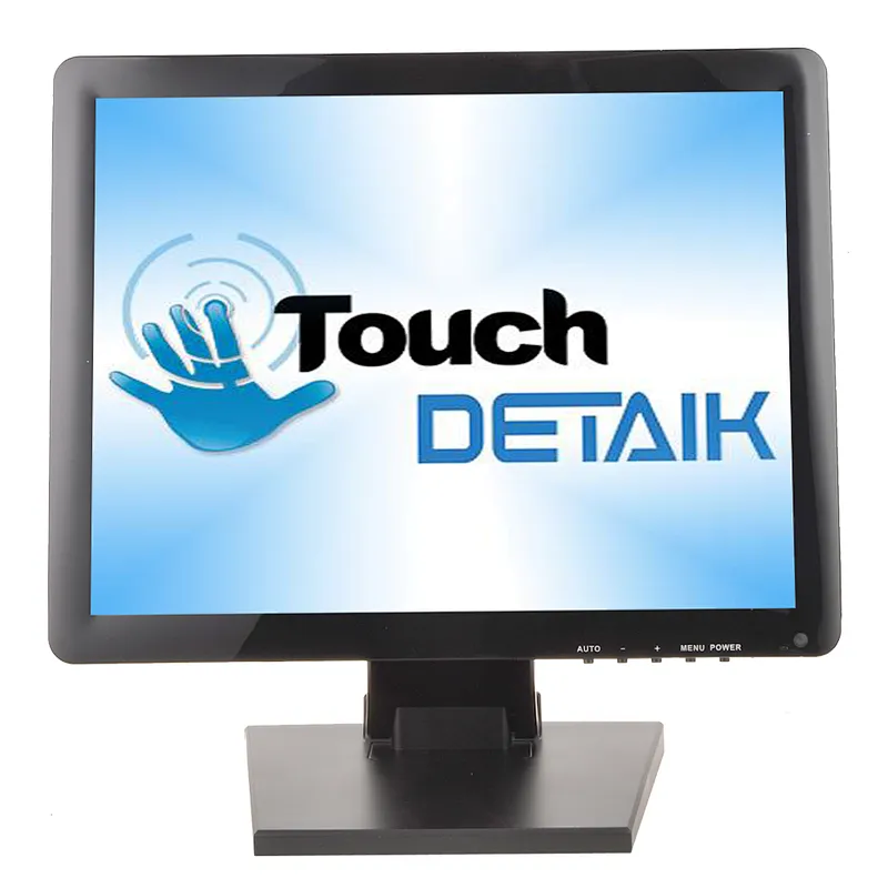 Monitor de pantalla táctil resistiva LED de 15 pulgadas Monitor de pantalla táctil LCD USB de 15 pulgadas