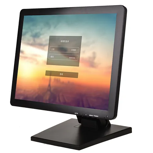1024*768 Resolution 15 inch touch screen monitor usb glass lcd display for pos machine