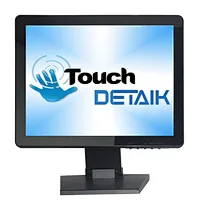 Квадратный 15-дюймовый TFT LCD USB-монитор с сенсорным экраном Настольный 15-дюймовый ЖК-монитор с плоским емкостным сенсорным экраном