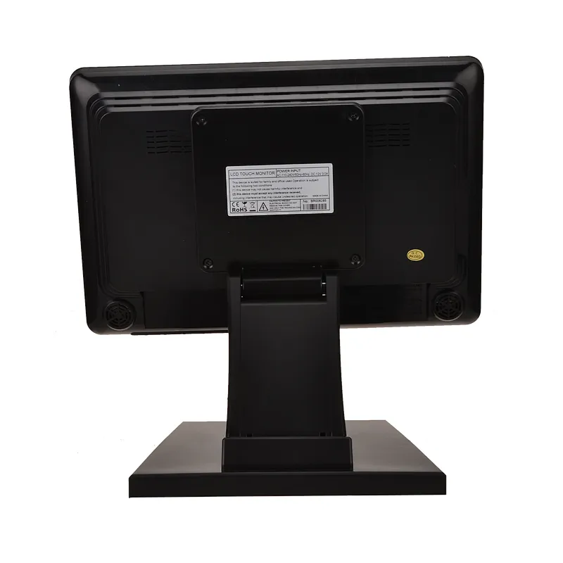 Monitor de pantalla táctil USB plano verdadero LED de 12 pulgadas Pantalla ancha Monitor de pantalla táctil capacitiva TFT LCD de 12,1 pulgadas