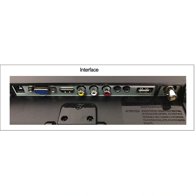Monitor BNC TFT LCD HDMIed de 12 pulgadas, precio barato, monitor CCTV LED de escritorio de 12,1 pulgadas con entrada HD-MI