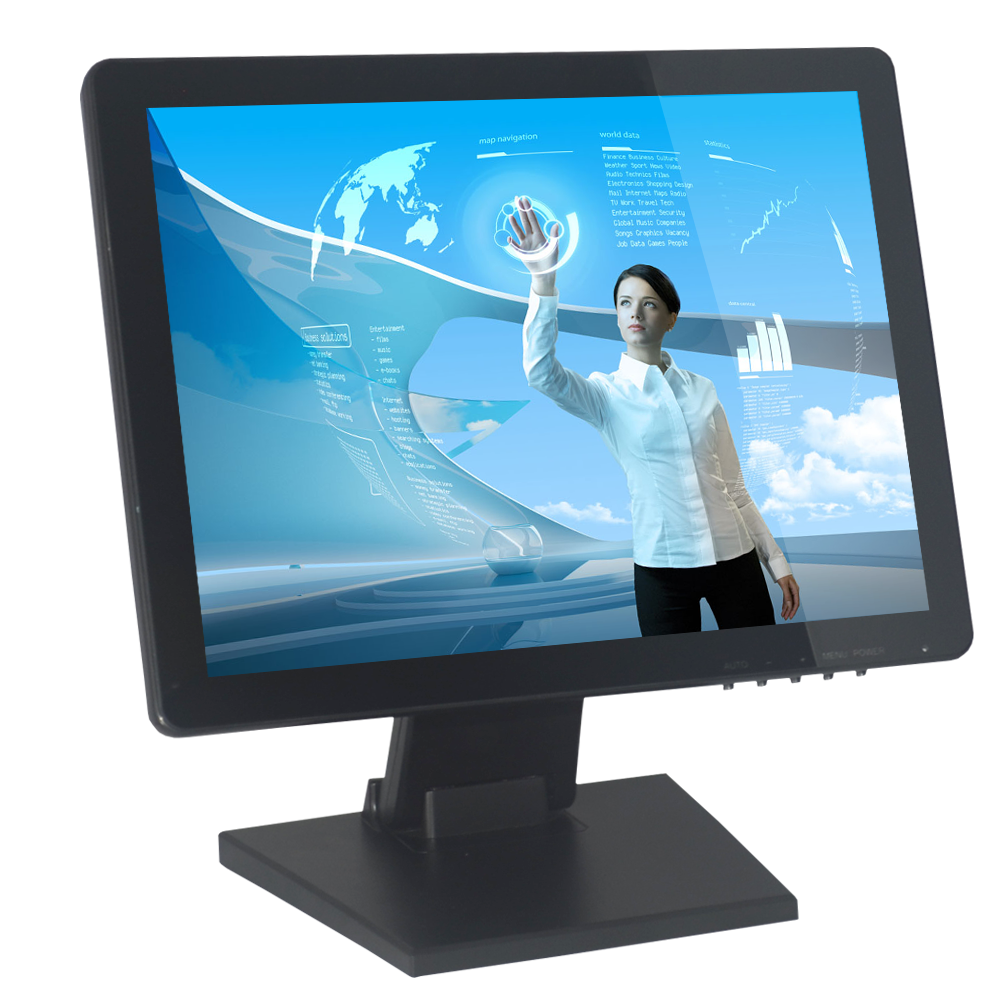Wholesale 15 Inch Pos LCD TFT Touch screen Monitors Full Flat Hd Panel Capacitive Touchscreen Monitor