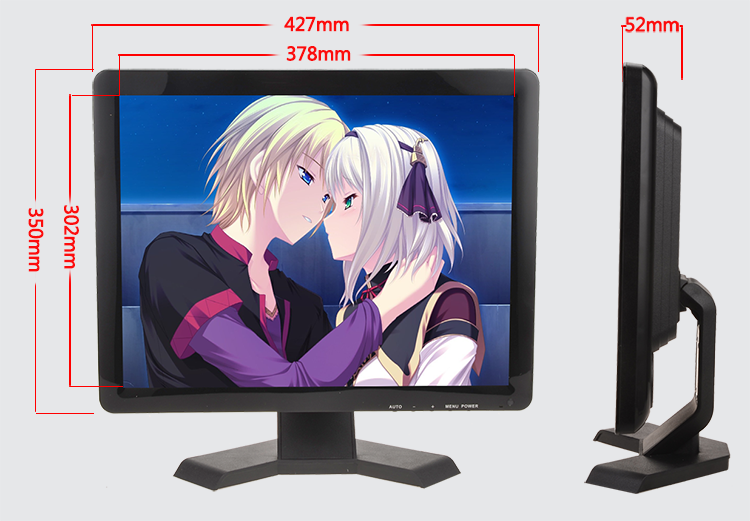 19inch tft lcd bnc monitor led cctv monitor