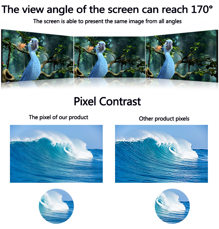 Widele angle 19 inch resistive lcd monitor