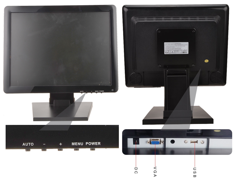 19 inch resistive lcd monitor