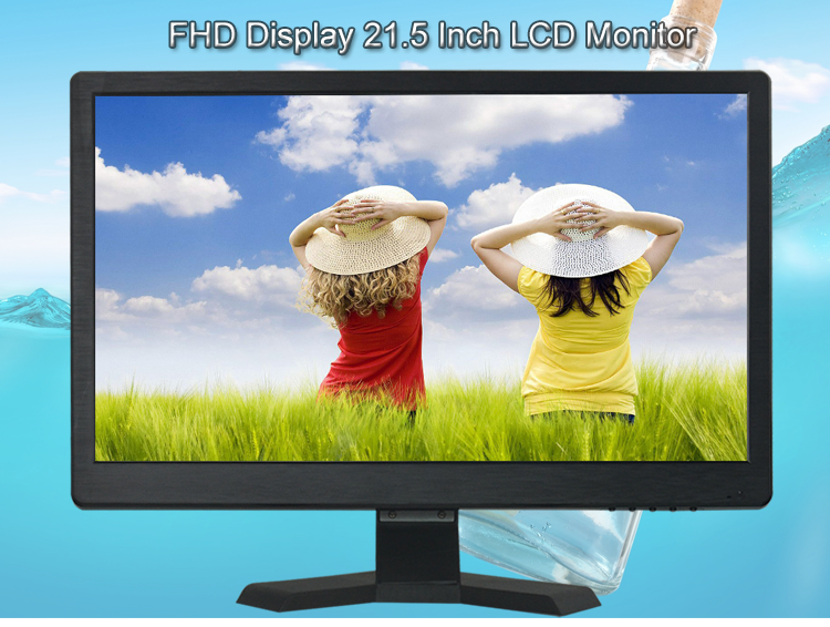 21.5 inch FHD Display LCD Monitor wide screen 22 inch cctv hd monitor