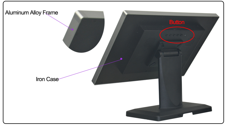 touch screen led monitor 19inch