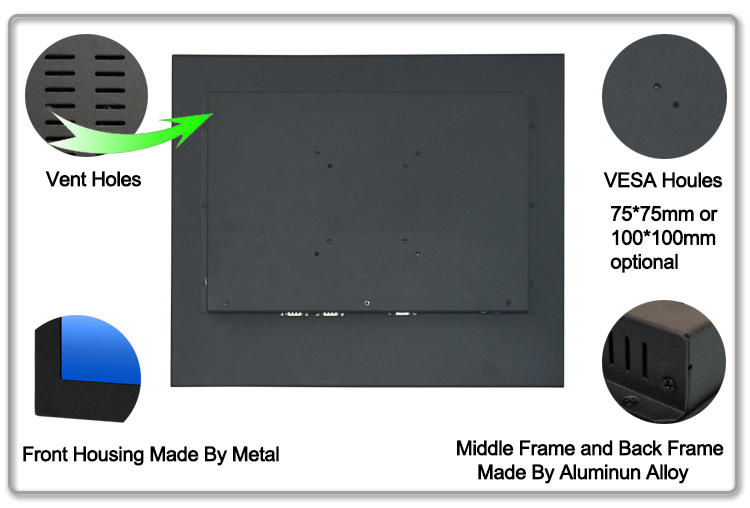 19inch resistive all in one touch screen pc