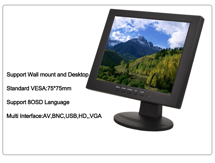 10.4 inch tft led bnc monitor for cctv 10 inch cctv monitor