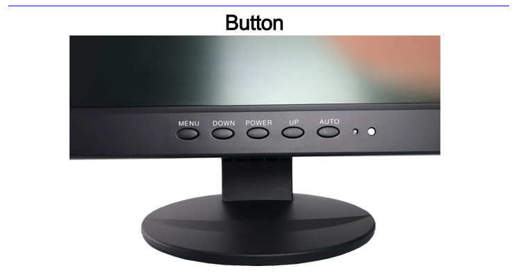 10 inch cctv monitor Button