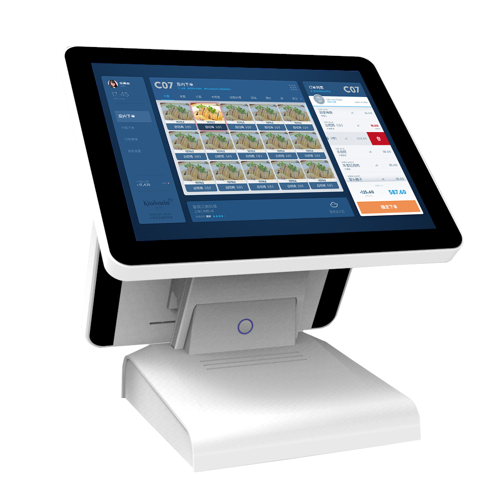 15 inch POS Terminal Windows touch screen POS All In One With Dual Display