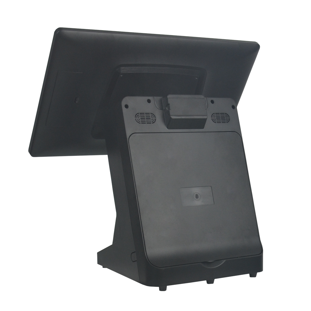 single screen 15.6 inch pos machine with printer