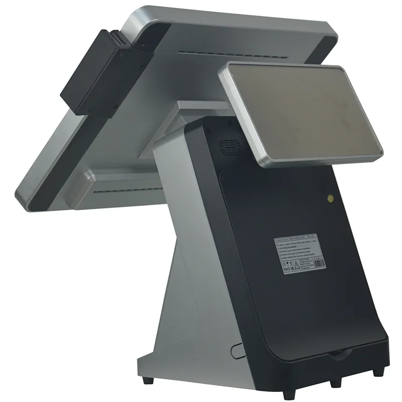 Touch Screen Cash Register Machine 15 Inch Capacitive J1900 All In One Touchscreen Point of Sale POS System