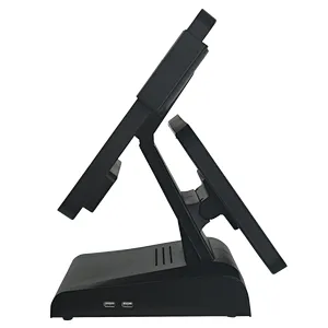 OEM Touchscreen POS System 15inch All In One POS Terminal with Second Display Support win10 Linux OS