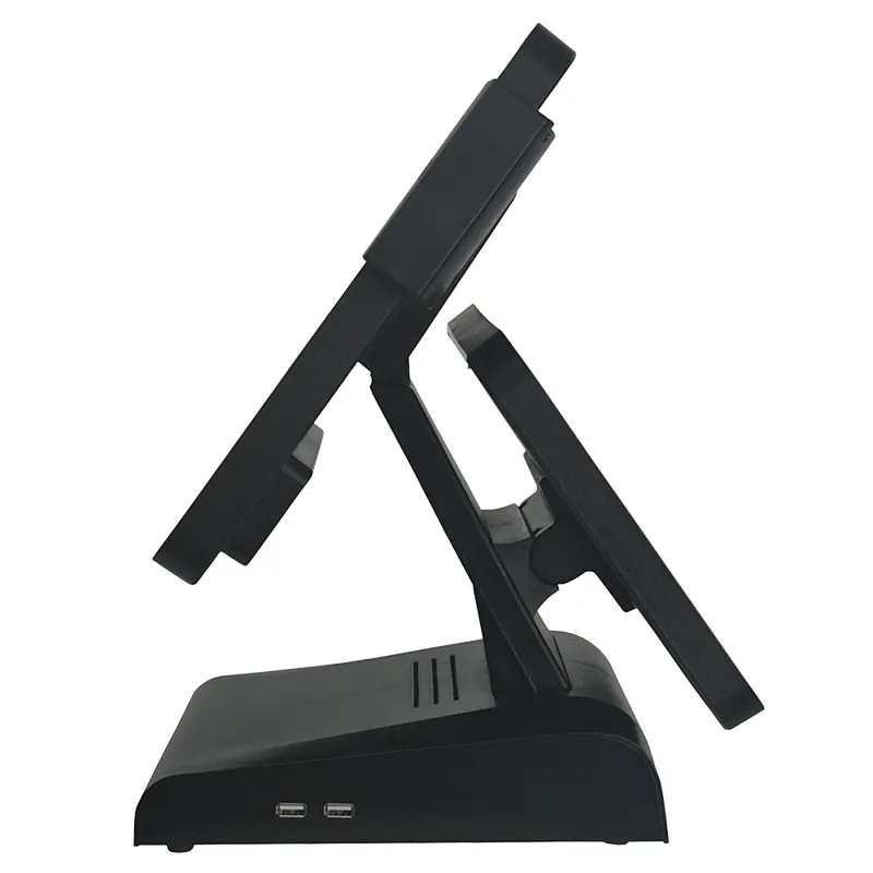 OEM Touchscreen POS System 15inch All In One POS Terminal with Second Display Support win10 Linux OS