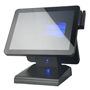 OEM Touchscreen POS System 15inch All In One POS Terminal with Second Display Support win10 Linux OS