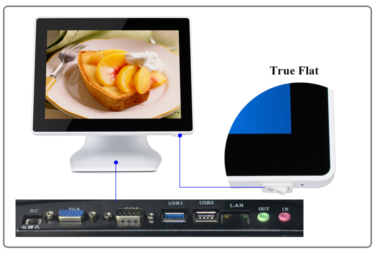 dual screen pos system 15 inch