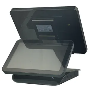 POS Double Screen 15 Inch I5 All In One Capacitive Touch Screen POS Terminal Restaurant Machine
