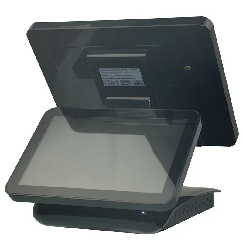 POS Double Screen 15 Inch I5 All In One Capacitive Touch Screen POS Terminal Restaurant Machine