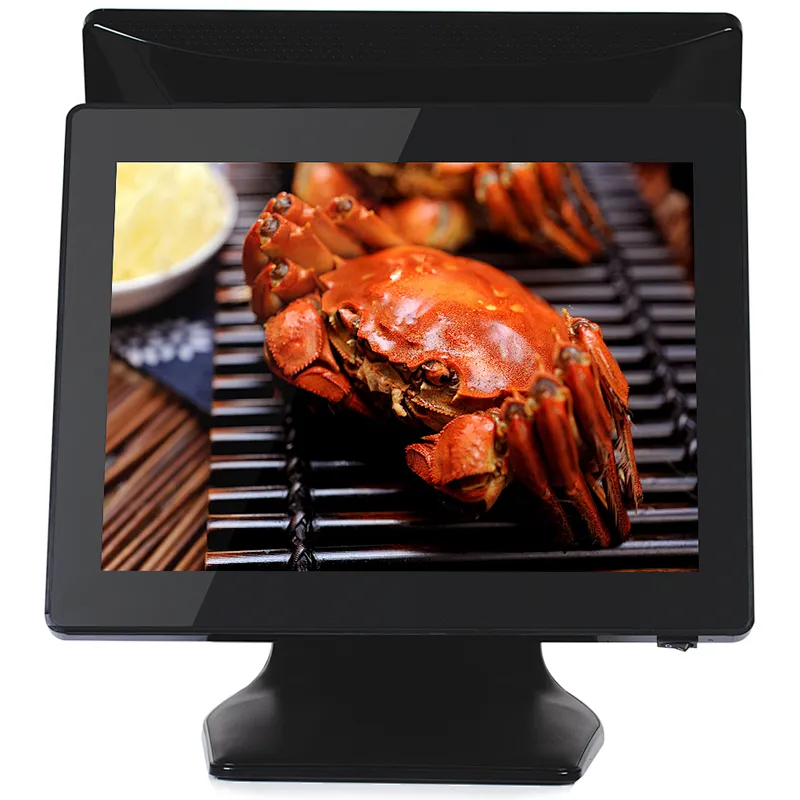 CPU J3455 Dual Screen POS Cash Register 15Inch All In One POS System for supermarket
