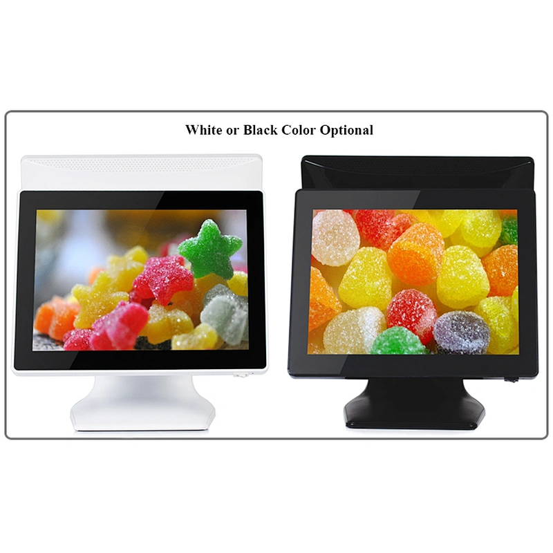 True Flat Dual Screen POS Terminal 15 Inch Touch Screen All In One POS System for Restaurant