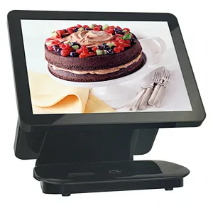 POS Double Screen 15 Inch I5 All In One Capacitive Touch Screen POS Terminal Restaurant Machine