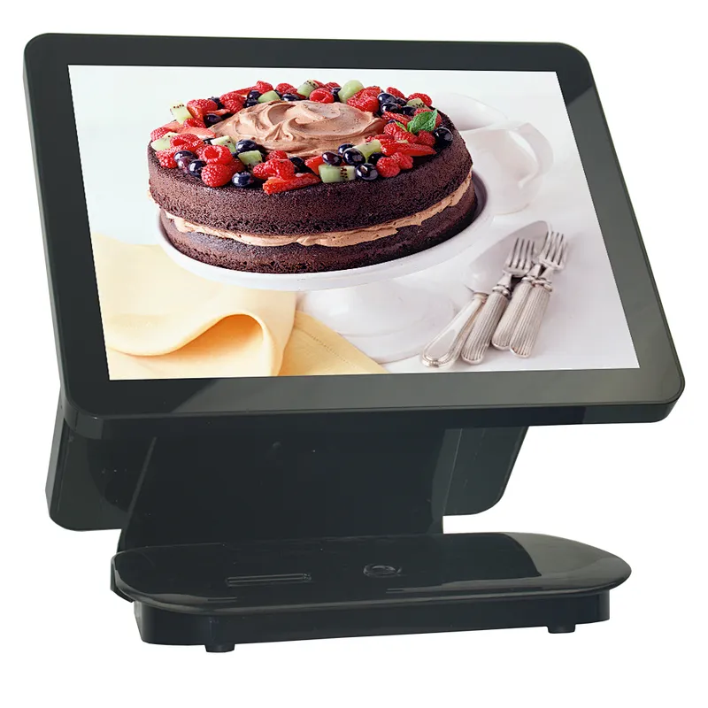 POS Double Screen 15 Inch I5 All In One Capacitive Touch Screen POS Terminal Restaurant Machine