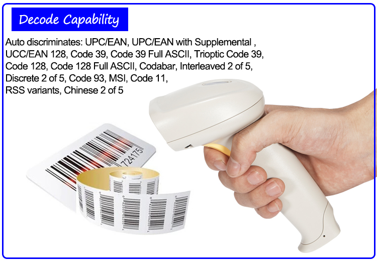 1D laser barcode scanner