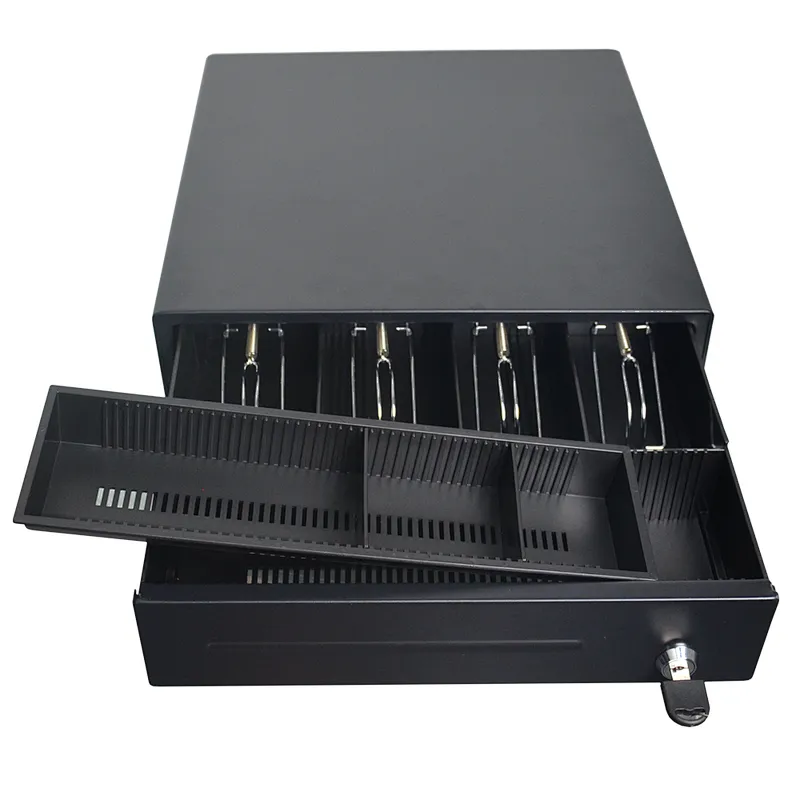 4 Bills 3 Coines Electronmic Metal Cash Drawer RJ11 RJ12  Cash Box Drawer for POS Machine