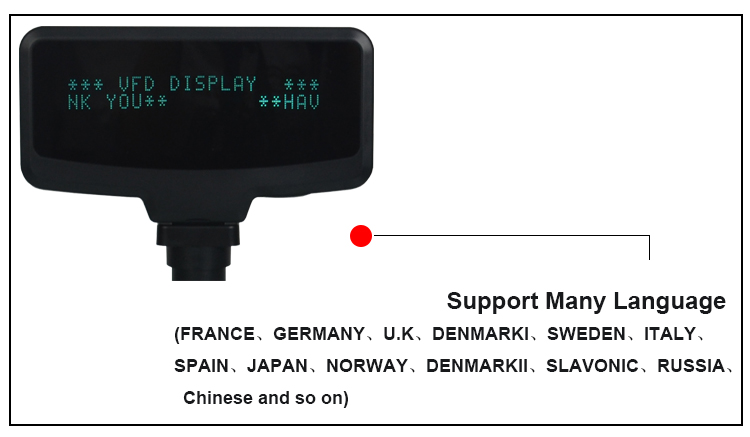 USB customer display pos