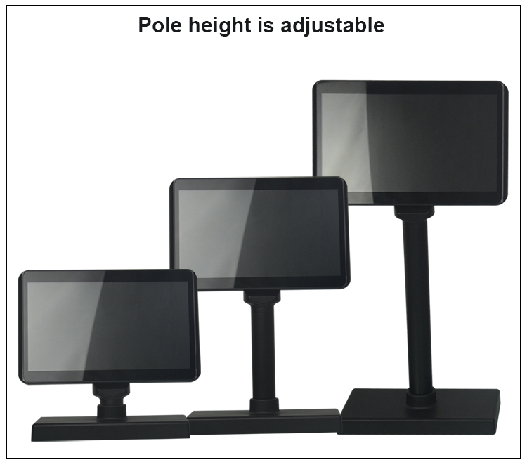 10.1 inch pole customer display customer display 10 inch