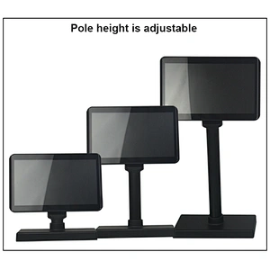 Widescreen 10.1 Inch 1024*600 Resolution VGA LCD POS Pole Customer Display